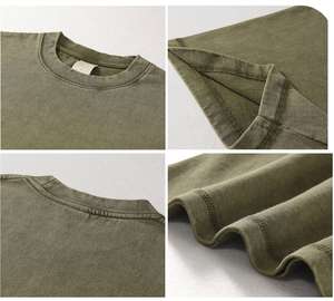 T-shirt surdimensionné en coton lourd de 275 grammes, streetwear, qualité supérieure, personnalisable, blanc, pour hommes, AR9000, vente en gros - Product Image 4