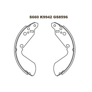 Jeu de plaquettes de frein GS8596 K9942 FN9942 S660-1446 BS1735 FSB520 pour <span class=keywords><strong>SUZUKI</strong></span> <span class=keywords><strong>VITARA</strong></span> - Product Image 6