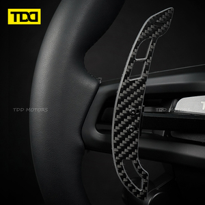 Palettes de changement de vitesse magnétiques en fibre de carbone TDD pour volant Porsche 992 GT3 - Product Image 4