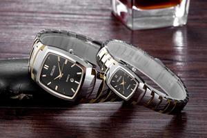 Tonneau นาฬิกาควอตซ์คู่ทำจากโลหะทังสเตน,นาฬิกาคู่แบบสั่งทำ - Product Image 4