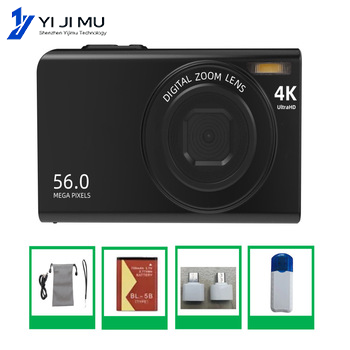 Mini Portable 56MP 4K Selfie Point & Shoot Digital Camera with 7.1x-16x Optical Zoom 2"-3" Screen Lithium Battery Sturdy Durable
