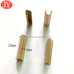 6x25mm ล็อกสายสังกะสีอัลลอยด์คลิปหนีบหางเชือกโลหะล็อกสายรัดที่ไม่มีนิกเกิลขายส่งจากโรงงานจีน - Product Image 5