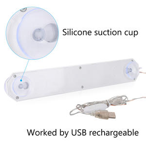 <span class=keywords><strong>Miroir</strong></span> de maquillage moderne pour salle de bain avec éclairage <span class=keywords><strong>LED</strong></span> à intensité variable et télécommande - Product Image 3