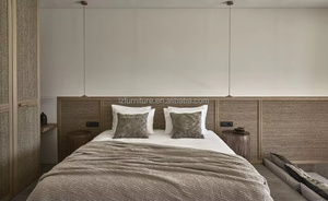 Chic Boutique Hotel Bed <b>Headboard</b> Mounted Mirror Furniture for Hotels Elegant Design Boutique Hotel - Product Image 2