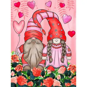 Christmas Diamond Mosaic Gnome Picture Diy Full Drill Love Heart Rose Painting Kits For Adults Beginner Home Decor