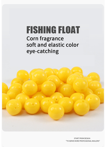 Leurres de pêche à la carpe Appâts d'herbe aromatisés Odeur de maïs Flotteurs souples Leurre à granulés Appâts flottants artificiels Accessoire de pêche - Product Image 5