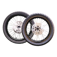 Ensemble de roues de 17 pouces pour Sur-Ron Light Bee X LBX Dirt Bike Pit Bike, pneus tout-terrain, assemblage complet, pièces de mise à niveau pour vélo électrique