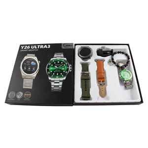 <span class=keywords><strong>Smartwatch</strong></span> Y26 ULTRA3 2026 <span class=keywords><strong>con</strong></span> 2 Cinturini, Monitoraggio Frequenza Cardiaca, Pressione Sanguigna, Ossigeno nel Sangue, Sonno e Salute per Uomo - Product Image 1