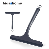 Masthome Raclette d'essuie-glace de sol pour fenêtres de douche TPR de style gris haut de gamme Mini raclette à eau en plastique