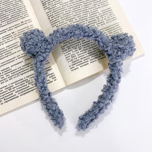 إكسسوارات شعر لطيفة النسخة الكورية ، عصابة رأس كارتونية بسيطة للفتيات ، عصابة رأس لطيفة على شكل رأس الدب - Product Image 5