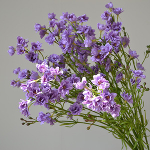 Flores de Delphinium Púrpuras Modernas, Flores Artificiales de Tacto Real para Decoración de Bodas, Flores de Delphinium de Tacto Real al por Mayor - Product Image 1