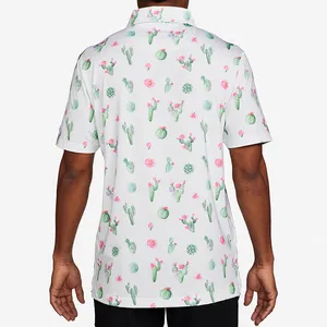 เสื้อโปโลพิมพ์ลายดอกไม้สำหรับผู้ชาย,เสื้อโปโลออกแบบได้เองโลโก้ OEM