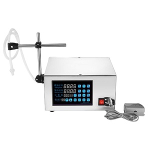 Machine de remplissage semi-automatique à pompe magnétique 1 buse pour vin, huile essentielle, liquide oral, parfum, bain de bouche, lait, condiments et cosmétiques - Product Image 1