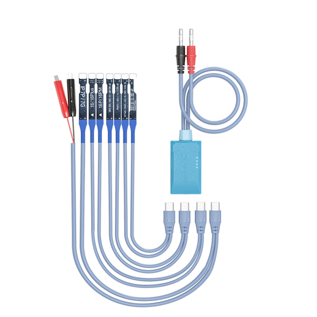 SUNSHINE SS-908E New Phone Smart Power Cable for iPhone 7 - 16 Pro Max Plus DC Power Supply Current Stable Startup Cable Tools
