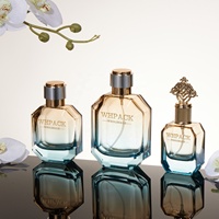Nouvelle conception unique, flacon de parfum à huile de luxe octogonal de 50 ml et 100 ml, anti-fuite, emballage cadeau pour hommes et femmes