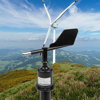 Transmisor económico RS485 con sensor de dirección del viento Instrumento de Veleta meteorológica integrado para medir la velocidad del viento