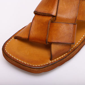 Zapatos de <span class=keywords><strong>piel</strong></span> de bálsamo de árbol para <span class=keywords><strong>mujer</strong></span> y <span class=keywords><strong>mujer</strong></span>, <span class=keywords><strong>Sandalias</strong></span> de tacón plano personalizadas, de alta calidad, venta al por mayor, directo de fábrica, nuevo estilo, 2023 - Product Image 4