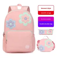 Nouveau Sac à Dos Scolaire Unisexe en Polyester pour Enfants (1re-6e Année) avec Bretelles Respirantes à Coussin d'Air et Motifs Dessin Animé