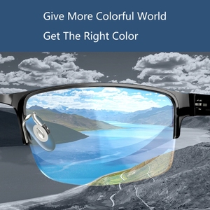 Gafas cuadradas de medio Marco de moda al por mayor 2025, rojas y verdes para daltónicos gafas de sol, gafas para daltónicos para hombres y mujeres - Product Image 2