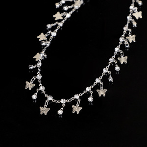 Pinces à tétons papillon en diamant avec chaîne en métal, en alliage de zinc, jouets sexuels pour adultes, BDSM, chaîne de corps pour femme, pour boîte de nuit - Product Image 4