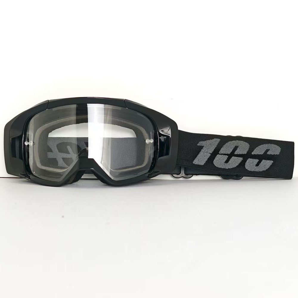 Lunettes transparentes à monture noire