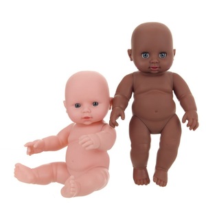 Muñeca Africana Negra de Vinilo de 30 cm, Simulación de Bebé Recién Nacido, Juguete Educativo Temprano para Padres e Hijos - Product Image 2
