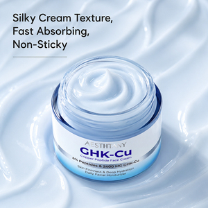 Crème Visage au Cuivre et Peptides AESTHTANY <span class=keywords><strong>pour</strong></span> Peaux Sensibles - Éclaircissante, Raffermissante, Nourrissante, Hydratante, Adoucissante, Application Non Collante - Product Image 6
