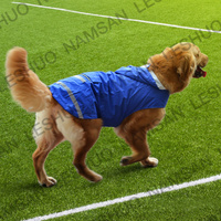 Hund Regenmantel mit reflektieren den Streifen Tasche wasserdicht Hund Regen jacke verstellbare Kordel zug wasserdicht Haustier Regenmantel