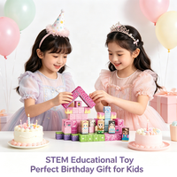 Bloques Magnéticos de Construcción para Niñas, Juguete Educativo STEM, Set de Construcción Creativa para Niños de 3+ Años, Venta al Por Mayor
