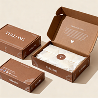 Boîtes d'expédition personnalisées avec logo pour cadeaux et artisanat, boîtes en carton ondulé pour petites entreprises, emballages cadeaux