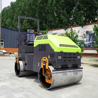 1 tonne 2 tonne 3,5 tonne compactage vibrant rouleau de route machine asphalte tour sur mini compacteur pour l'industrie de la construction