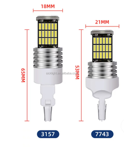 Ba15s 1156 הוביל הנורה canbus 1157 הוביל אות אור 6000k 12v 4014 45smd אוטומטי בלם הפוך מנורות רכב אביזרים