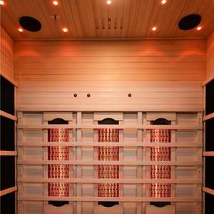 Salle de sauna infrarouge lointain 2 personnes Sauna infrarouge intérieur en <span class=keywords><strong>bois</strong></span> - Product Image 5