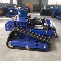 Mesin Pemotong Rumput Crawler Remote Control Terlaris, Mini Robotic Flail Mowe