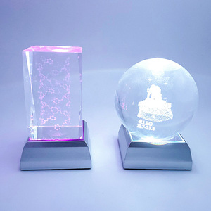 Günstigere quadratische LED-Basis für Kristall-und Glaskunst mit USB-betriebener LED-Licht basis - Product Image 4