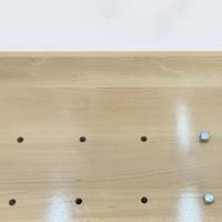 Banc de travail en bois massif avec pinces de serrage, table de travail portable en hêtre pour le bricolage et la menuiserie à domicile