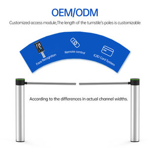 OEM ingresso e uscita barriera Speed Gate cilindrico a goccia braccio tornello per controllo di accesso sistemi di sicurezza - Product Image 4