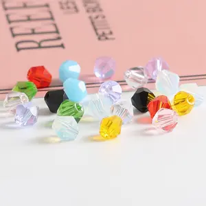 Kim cương có hình dạng chỉ pha lê Bead 4 mét DIY handmade phụ kiện bán buôn Glass hạt