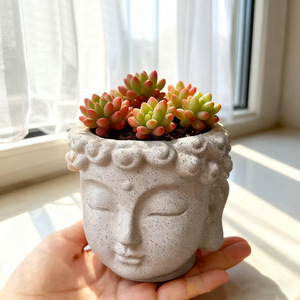 <span class=keywords><strong>Pot</strong></span> <span class=keywords><strong>de</strong></span> fleurs succulentes <span class=keywords><strong>de</strong></span> style zen en forme <span class=keywords><strong>de</strong></span> figurine, design tête <span class=keywords><strong>de</strong></span> <span class=keywords><strong>Bouddha</strong></span>, émotionnellement stable, style bouddhiste, haut <span class=keywords><strong>de</strong></span> gamme, pour bureau - Product Image 4