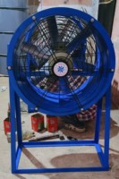 Ventilateur axial industriel de refroidissement de bobines de 900 mm avec pales en alliage d'aluminium, unité de ventilation à haut débit d'air