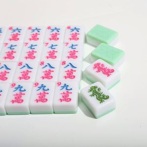 Everyday Use Western <b>Mahjong</b> <b>Set</b>, High Hardness Drop Resistant Tiles, Long Service Life, Household Entertainment Game <b>Set</b> - Product Image 3