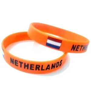 EM 2024荷兰廉价硅胶腕带荷兰硅胶手镯