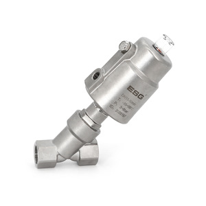 วาล์วปรับมุมแบบนิวเมติก ESG DN50 304 สแตนเลสสตีล เกลียวตัวผู้ ทนทานต่อการกัดกร่อนสูง - Product Image 1