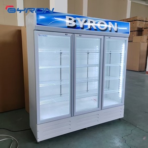 Réfrigérateur commercial vertical pour boissons, porte vitrée transparente, vitrine réfrigérée à refroidissement rapide pour bière et soda LC Uprigh - Product Image 6