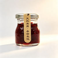 Vente en gros de mini pots en verre transparents de 50 ml de qualité alimentaire, mignons, vides, pour aliments pour bébés, pouding, nid d'oiseau, miel, beurre de cacahuète, avec couvercle en métal