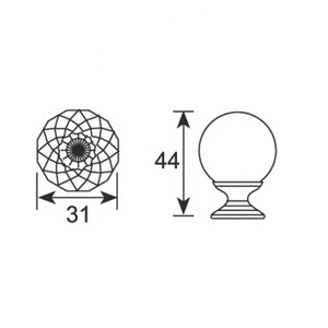 En gros belle en forme de diamant en cristal armoire poignées boutons de <span class=keywords><strong>tiroir</strong></span> <span class=keywords><strong>pour</strong></span> commodes - Product Image 2