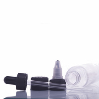 Botol Tetes Plastik PET Transparan untuk Pewarna, Tinta, Minyak Rambut, Saus, dengan Tutup Putar, Ukuran 3oz 4oz 5oz 8oz 12oz, Harga Promo