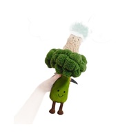Peluche JC Premium UK Jelly 2026 Printemps Brocoli en coton PP ultra doux 20 cm avec base lestée pour soulager l'anxiété et collectionner