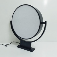 Enseigne lumineuse LED rotative en aluminium personnalisée, résistante aux intempéries, suspendue/murale, panneau lumineux de 10 000 lumens, personnalisable