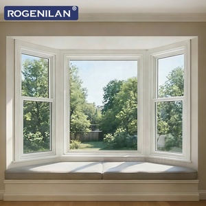 Fenêtres à guillotine en aluminium à double vitrage avec grille en verre trempé pour l'extérieur, de la marque Rogenilan, pour les maisons - Product Image 3